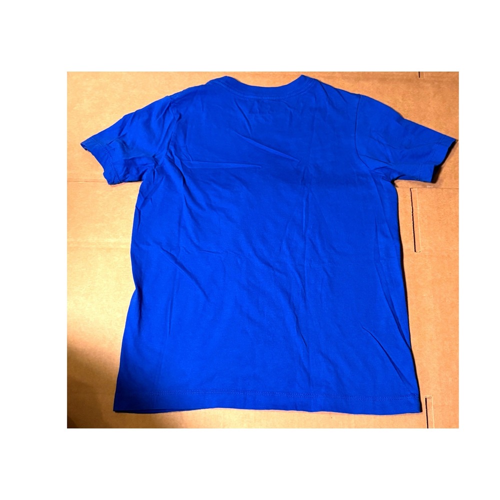 Nike Just Do It Graphic Tee Kids Size M Blue Good Short Sleeve Cotton BV2531-4EV - Picture 3 of 7